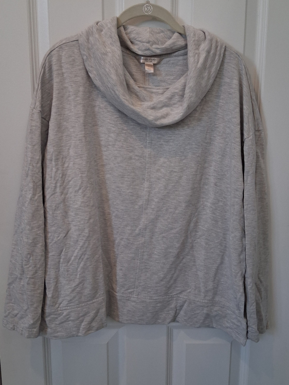 Banana Republic Light Gray Cowl Neck Sweatshirt